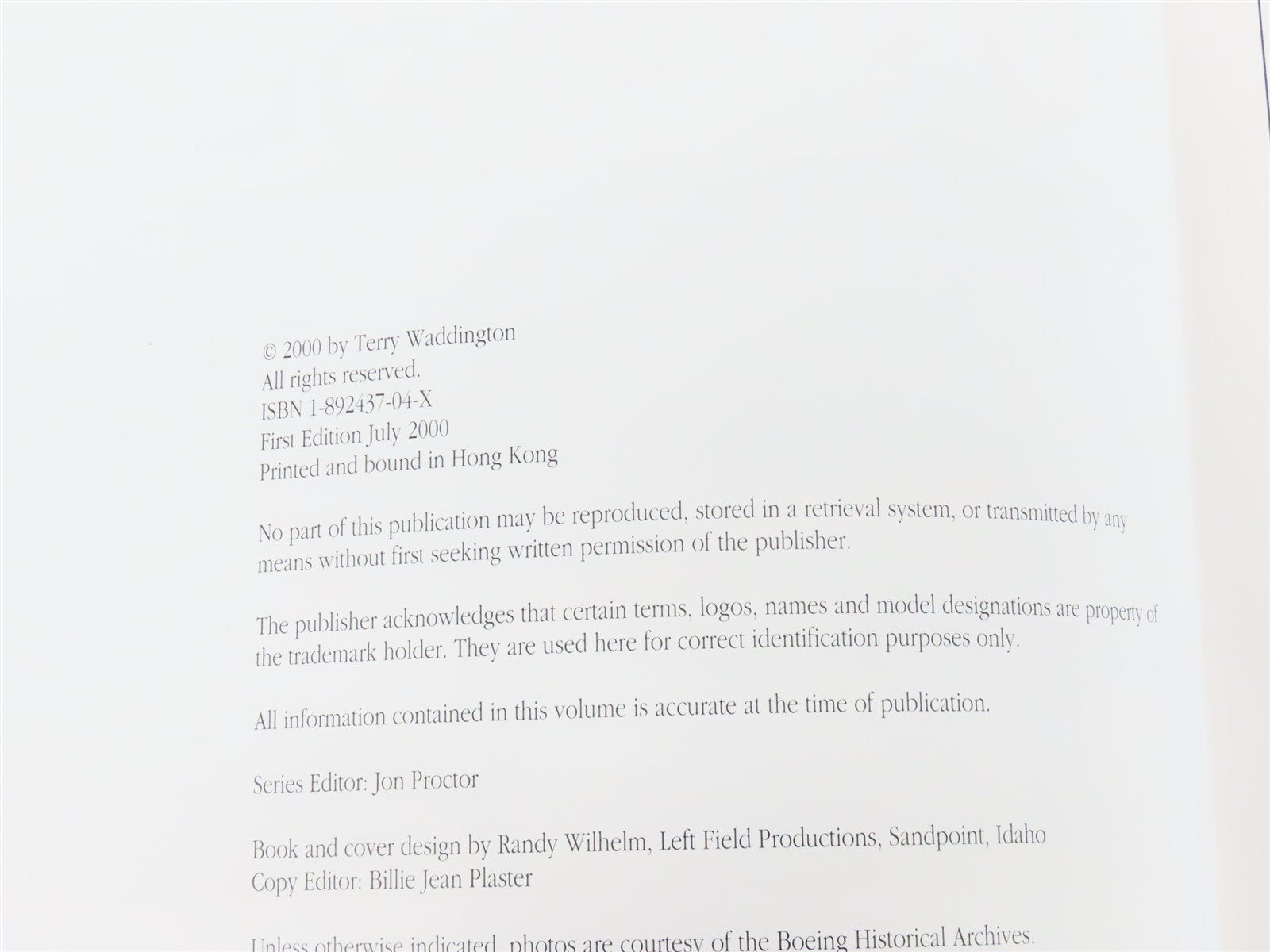 McDonnell Douglas DC-9 Great Airliners Series V 6 by Terry Waddington ©2000 HC