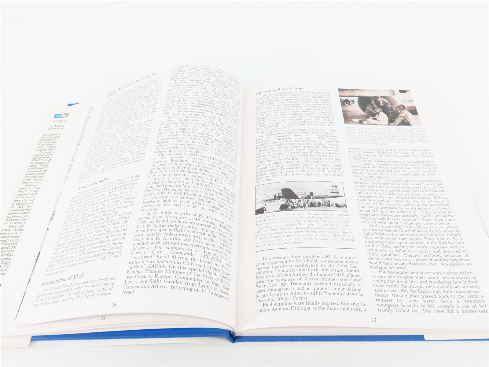 El Al Star in the Sky by Marvin G. Goldman ©1990 HC Book