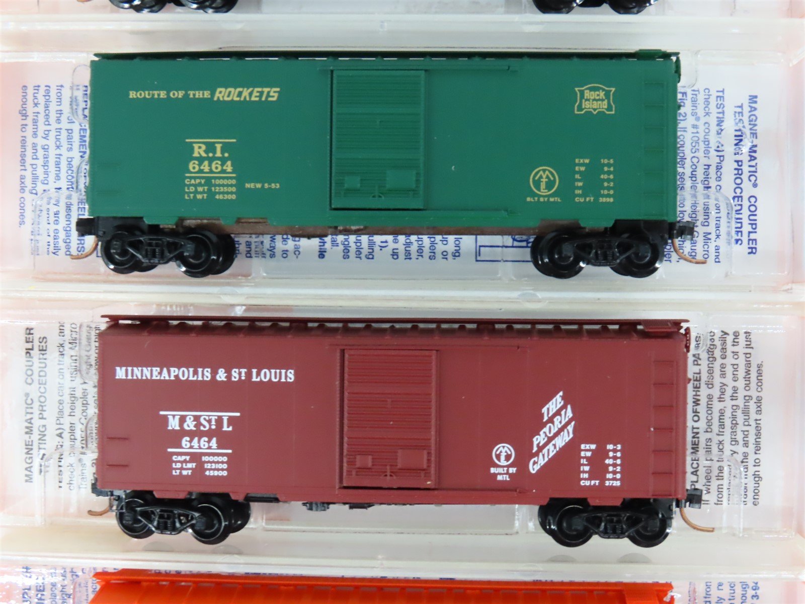 N Scale Micro-Trains MTL Lowell Smith 6464 Series - COMPLETE SET - 37 Cars