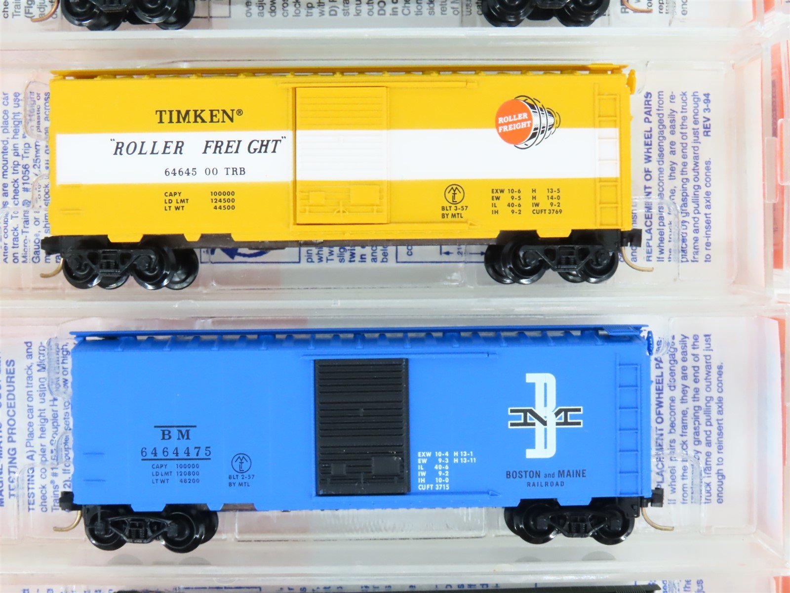 N Scale Micro-Trains MTL Lowell Smith 6464 Series - COMPLETE SET - 37 Cars
