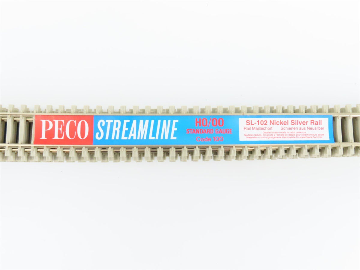 HO PECO Streamline SL-102 Concrete Tie Code 100 Straight 36&quot; Flex Track 10-Pack