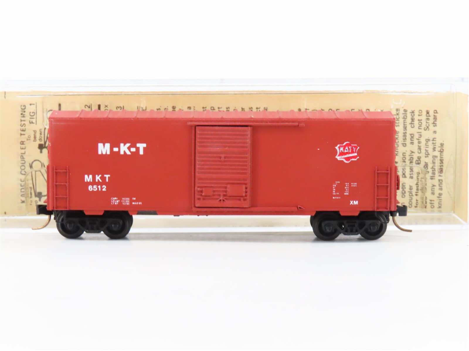 N Scale Kadee Micro-Trains MTL 24010 M-K-T Katy Single Door Box Car #6512 Custom