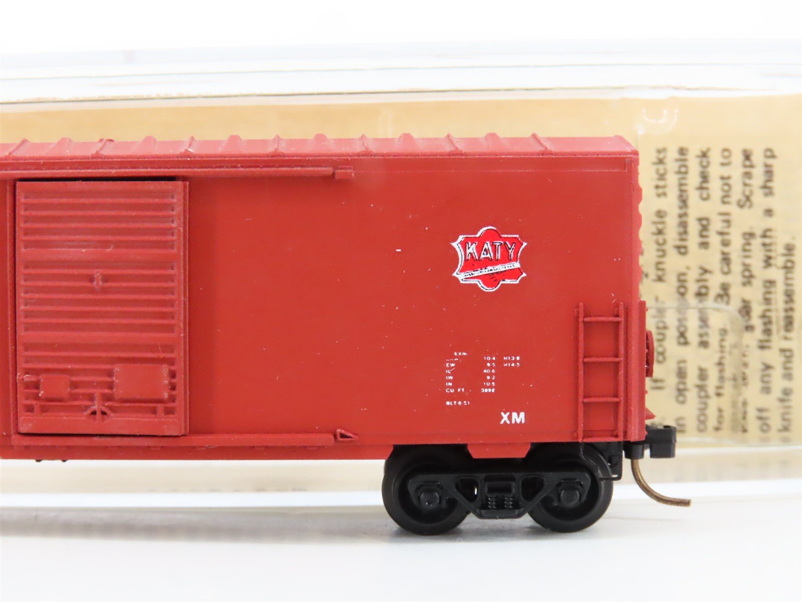 N Scale Kadee Micro-Trains MTL 24010 M-K-T Katy Single Door Box Car #6512 Custom