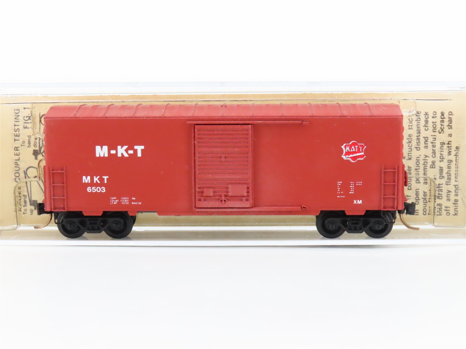 N Scale Kadee Micro-Trains MTL 24010 M-K-T Katy Single Door Box Car #6503 Custom