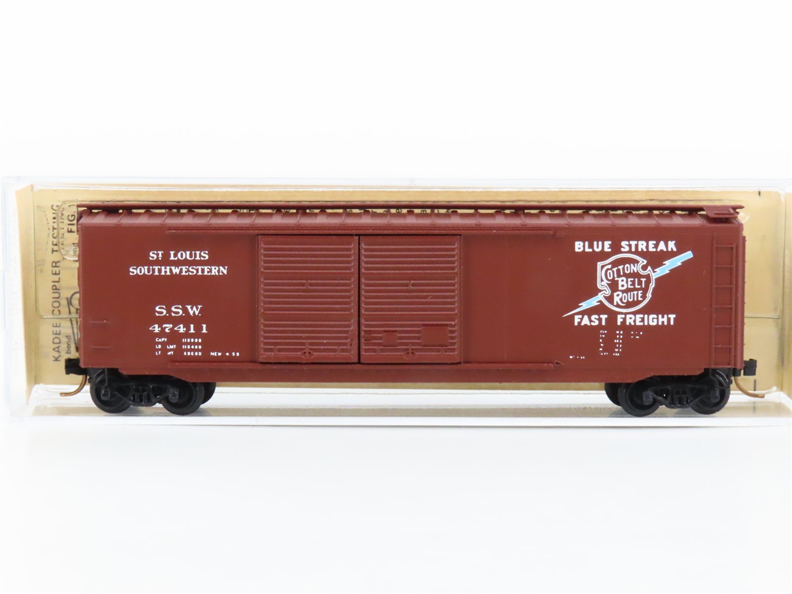N Scale Kadee Micro-Trains MTL 34070 SSW Cotton Belt Route Box Car #47411 Custom