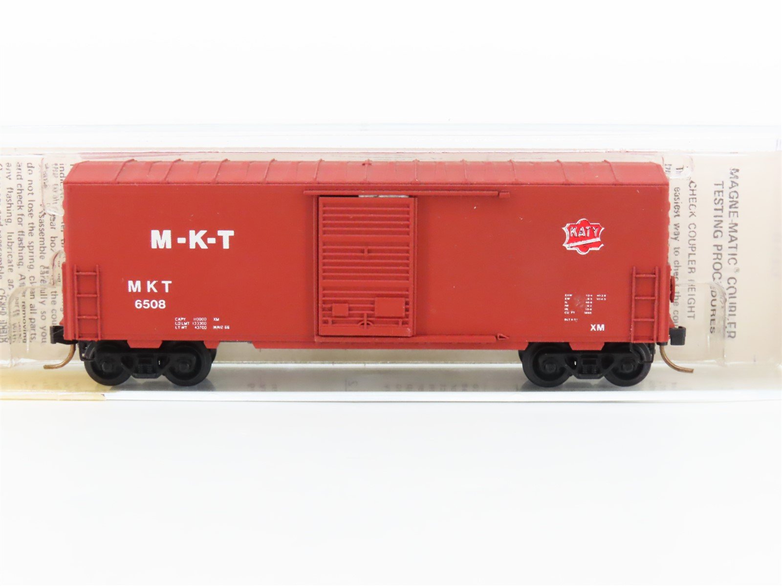 N Scale Kadee Micro-Trains MTL 24150 M-K-T Katy Single Door Box Car #6508 Custom