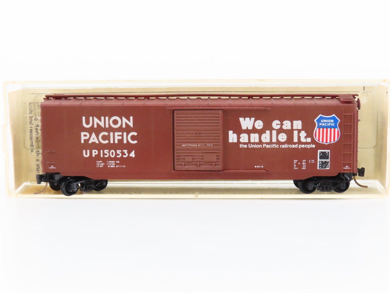 N Scale Kadee Micro-Trains MTL 31030 UP Union Pacific Box Car #150534 Custom