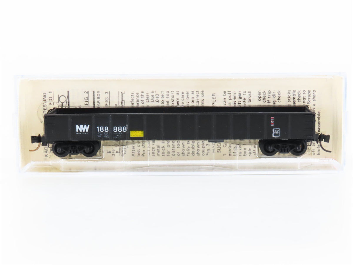 N Scale Kadee Micro-Trains MTL 48010 NW Norfolk &amp; Western Gondola #188888 Custom