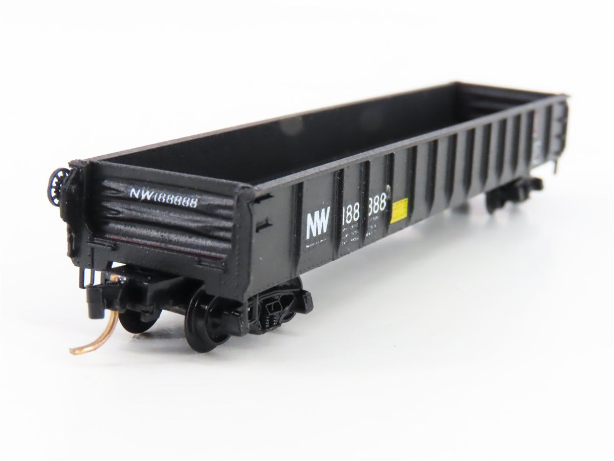 N Scale Kadee Micro-Trains MTL 48010 NW Norfolk &amp; Western Gondola #188888 Custom
