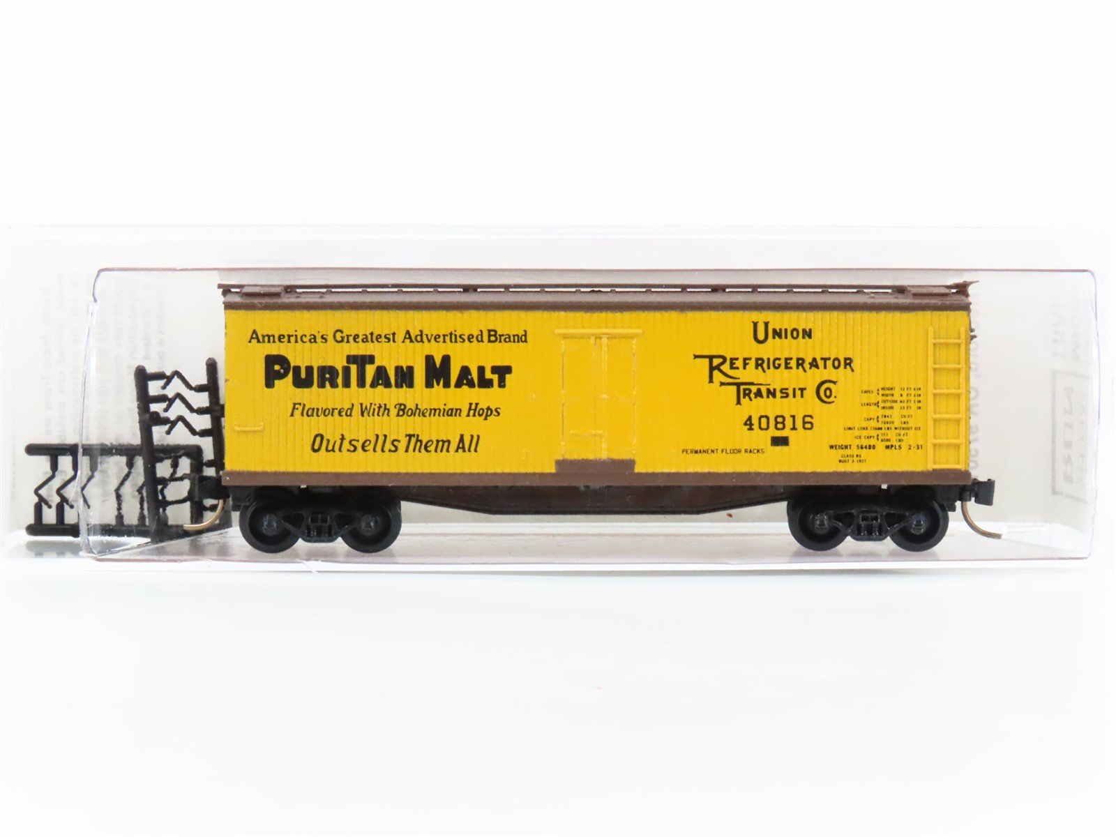 N Scale Kadee Micro-Trains MTL URTC Puritan Malt Reefer #40816 Custom
