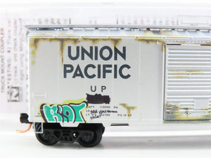 N Micro-Trains MTL 02044756 UP Union Pacific 40' Box Car #903658 w/ Graffiti