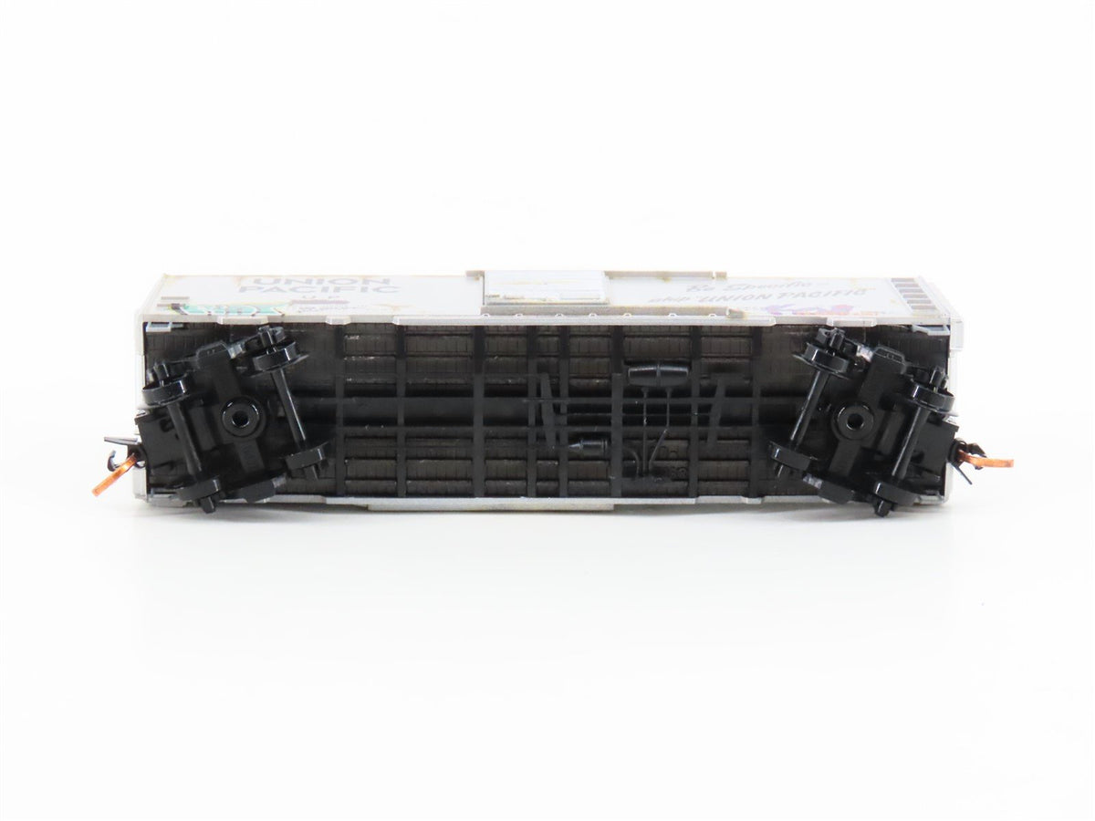 N Micro-Trains MTL 02044756 UP Union Pacific 40&#39; Box Car #903658 w/ Graffiti