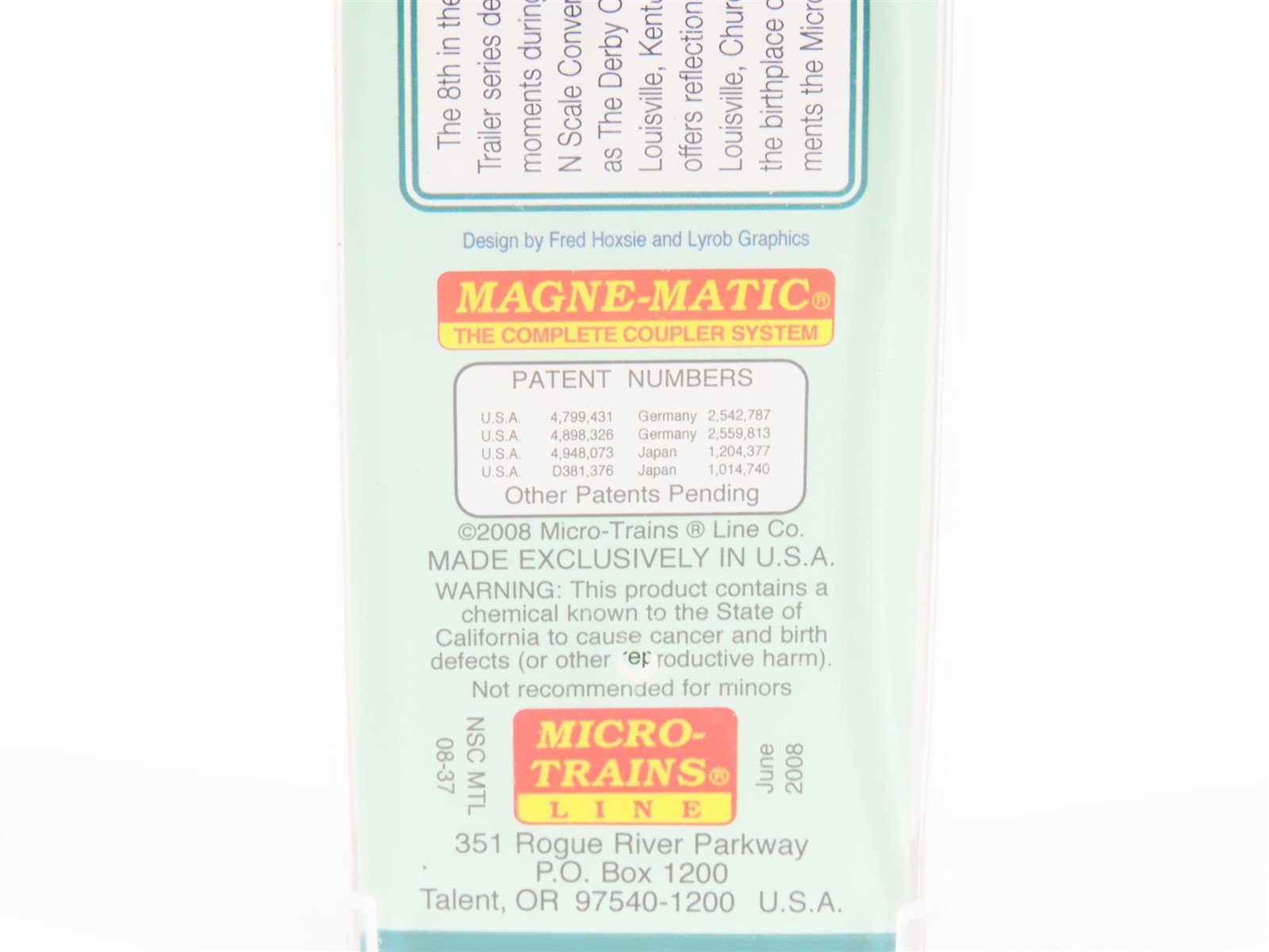 N Scale Micro-Trains MTL NSC 08-37 BNZ Louisville Kentucky Trailer #237182