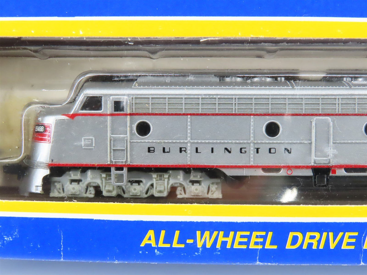 N Scale Life-Like 7206/7207 CB&amp;Q Burlington EMD E8A/A Diesel 2-Unit Set