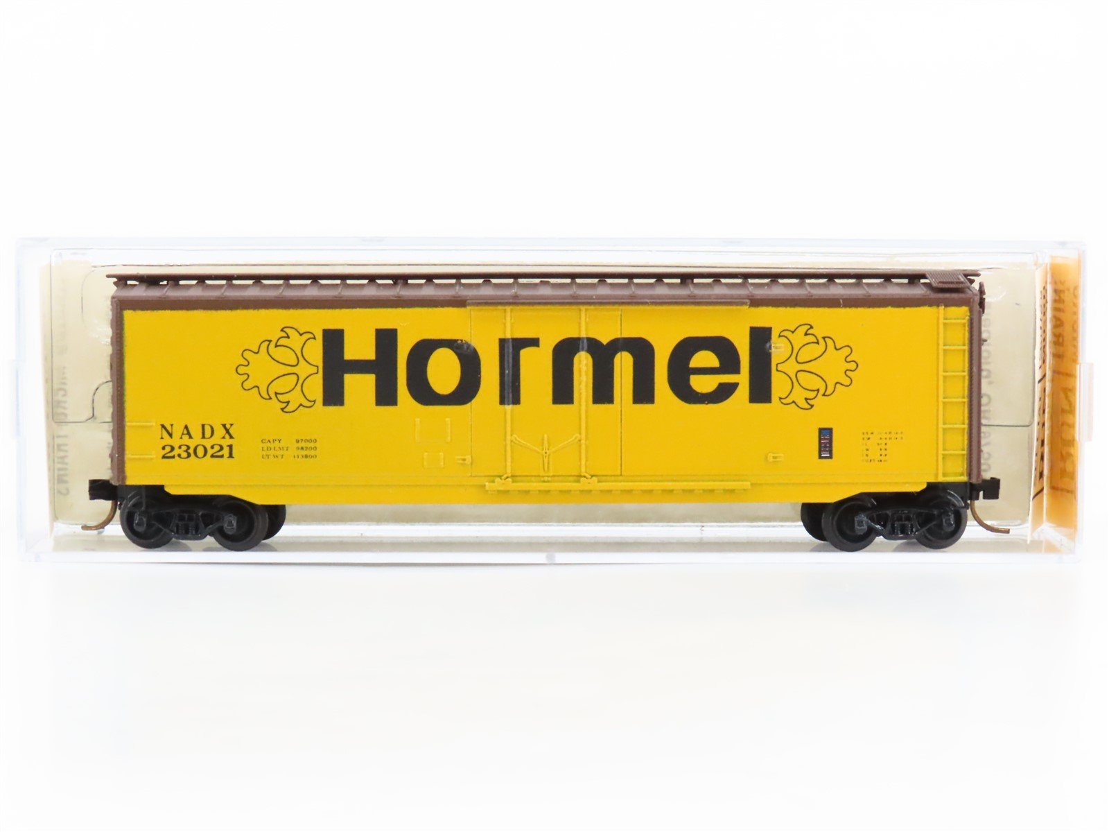 N Scale Kadee Micro-Trains MTL NADX Hormel Single Door Box Car #23021