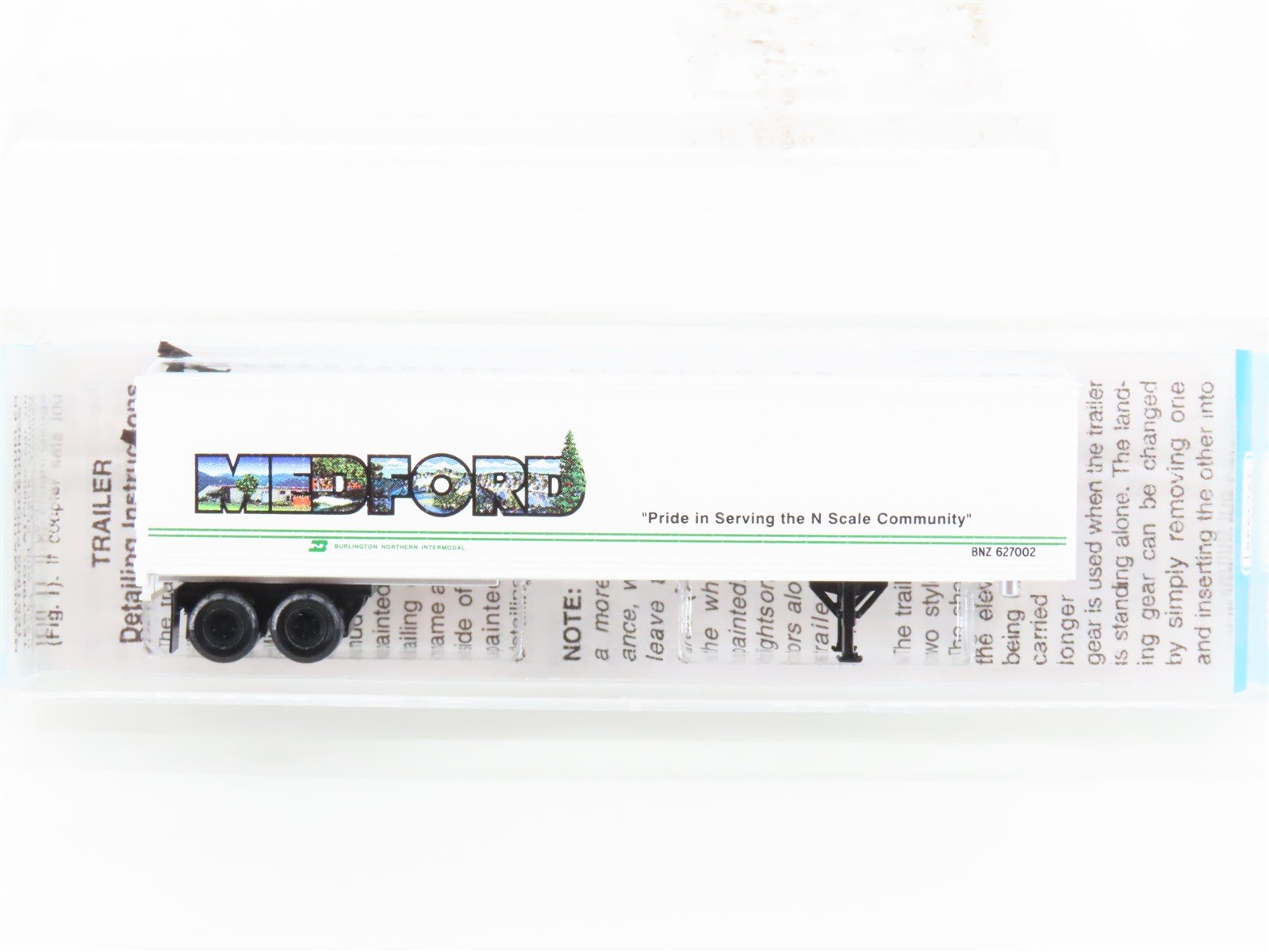 N Scale Micro-Trains MTL NSC 02-47 BNZ City Scapes Medford Trailer #627002