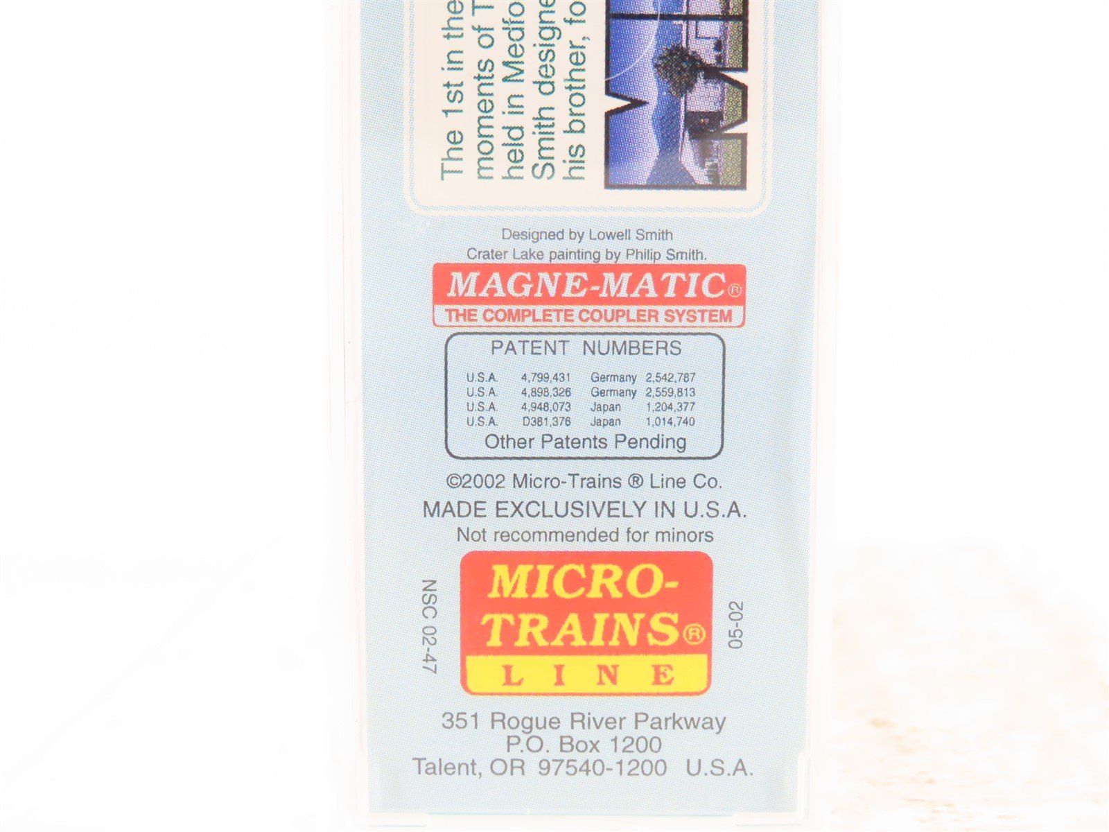 N Scale Micro-Trains MTL NSC 02-47 BNZ City Scapes Medford Trailer #627002