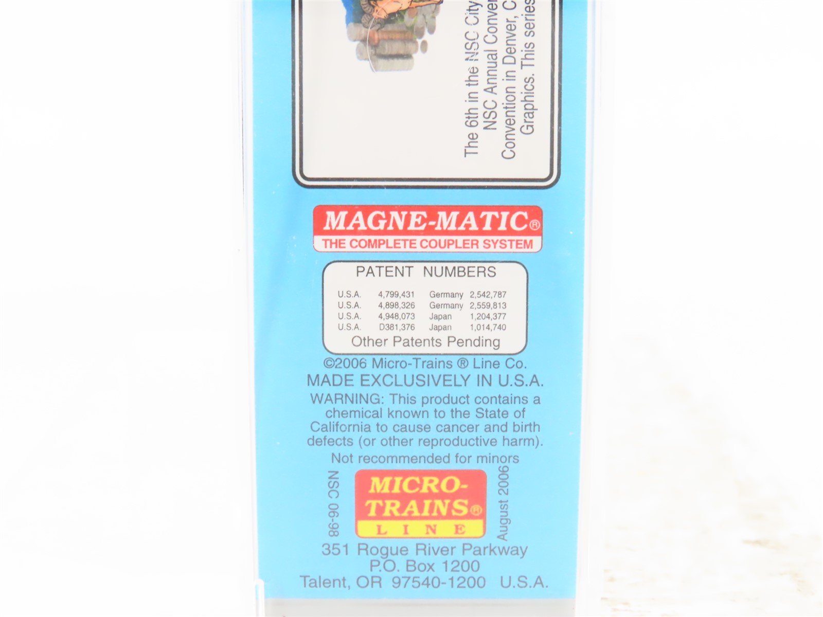 N Scale Micro-Trains MTL NSC 06-98 BNZ City Scapes Denver Trailer #237180