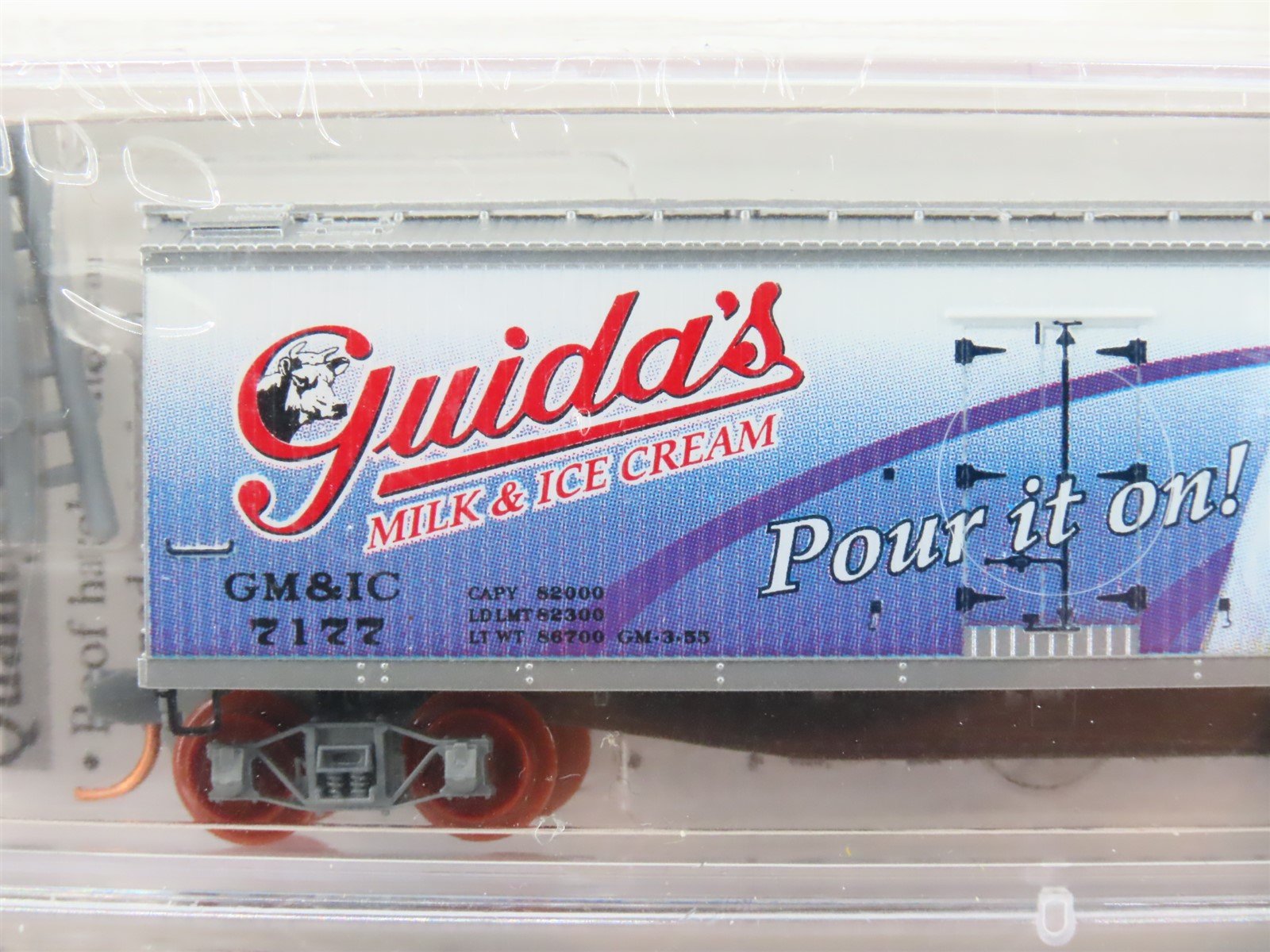 N Scale Micro-Trains MTL NSC 07-96 GM&IC Guida Reefer & Trailer 2-Pack Sealed