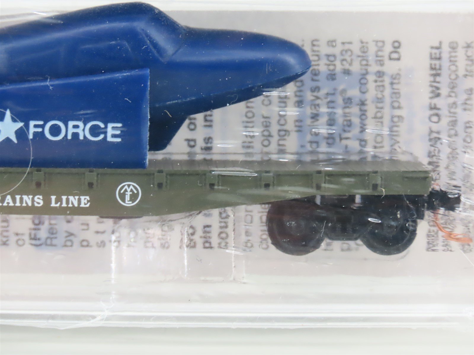 N Micro-Trains MTL NSC 04-02 6464 WP Box Car & Air Force Flat Car 2-Pack Sealed