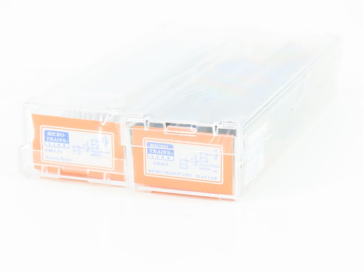 N Micro-Trains MTL NSC 04-02 6464 WP Box Car &amp; Air Force Flat Car 2-Pack Sealed