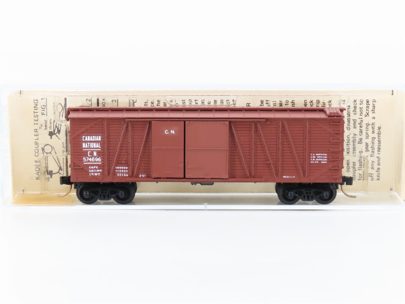 N Scale Kadee Micro-Trains MTL 29000 CN Canadian National Box Car #574696 Custom