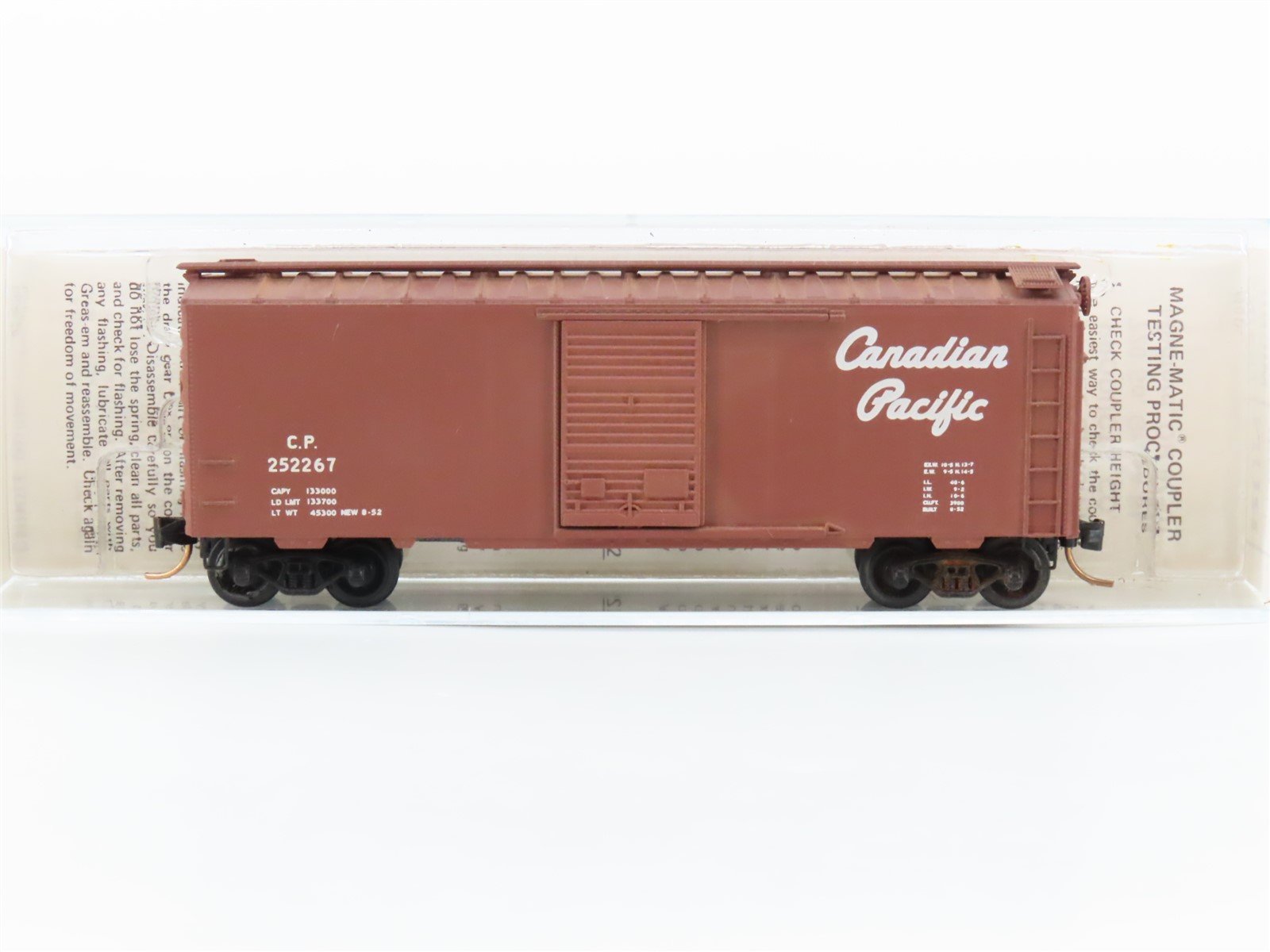 N Scale Kadee Micro-Trains MTL CP Canadian Pacific Single Door Box Car #252267
