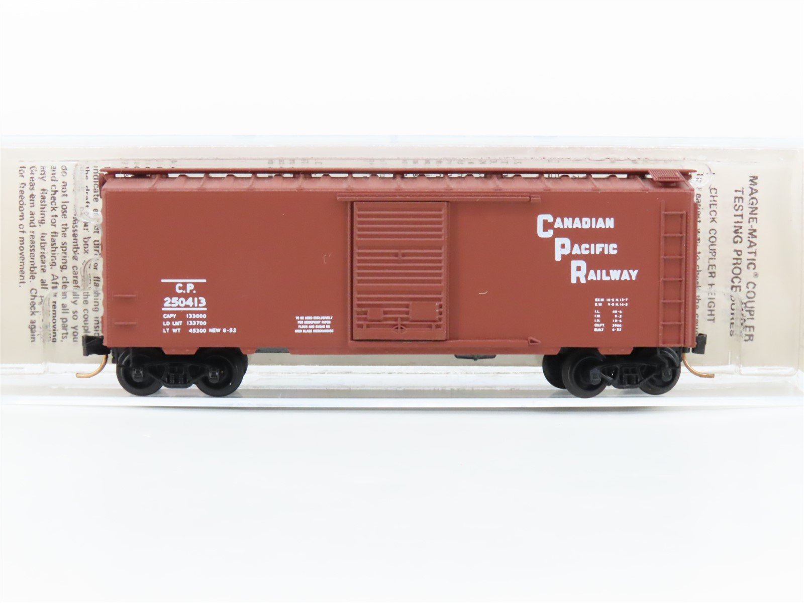 N Scale Kadee Micro-Trains MTL CP Canadian Pacific Single Door Box Car #250413