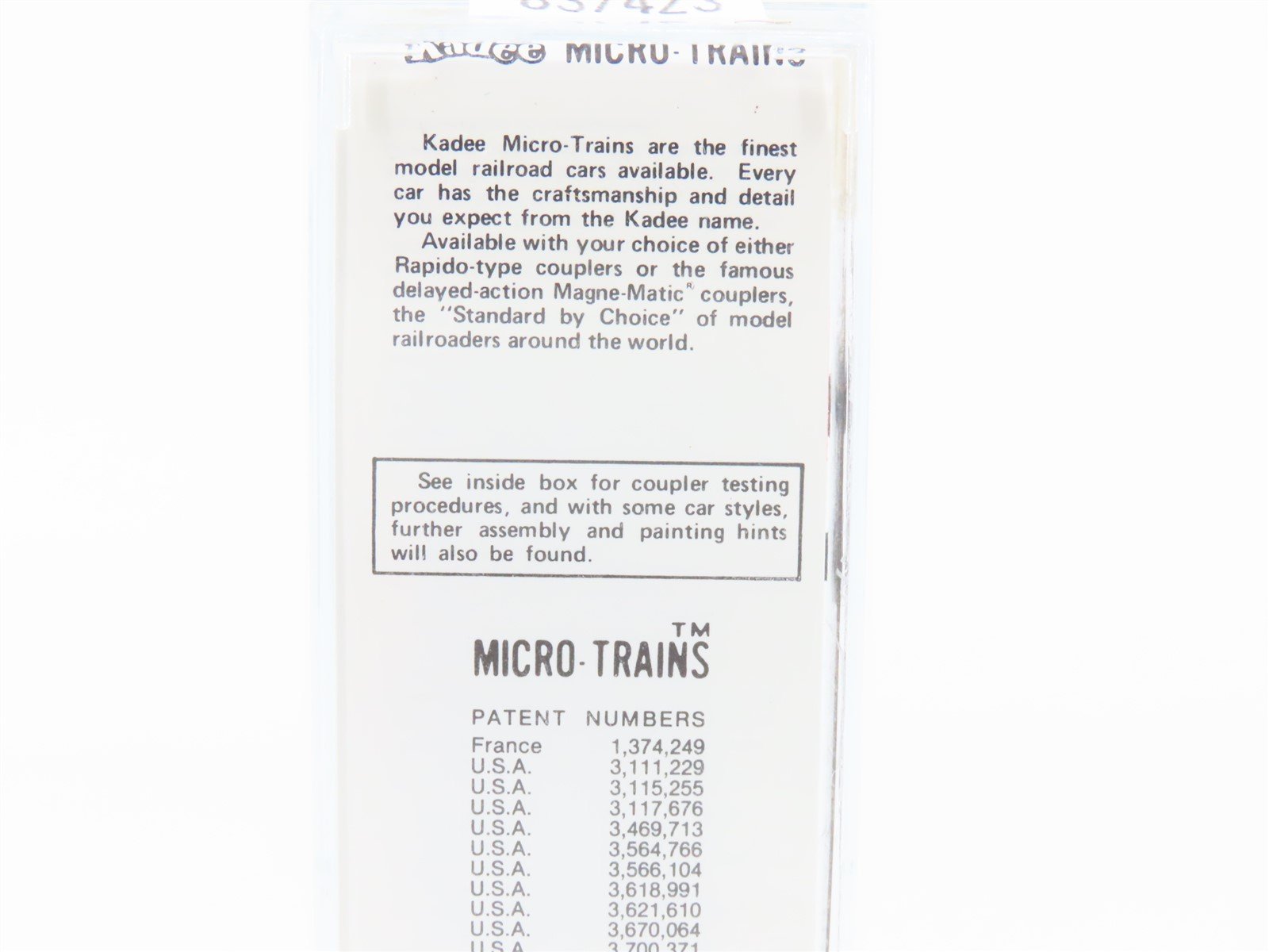 N Scale Kadee Micro-Trains MTL CP Canadian Pacific Single Door Box Car #250413