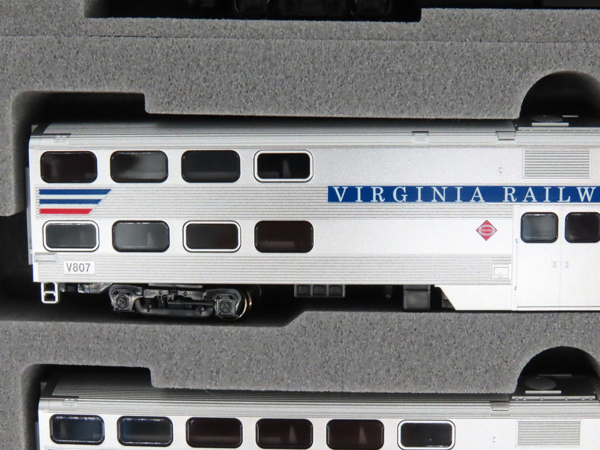 N Scale KATO 106-0034 VRE Virginia F40PH Diesel Commuter Train Starter Set