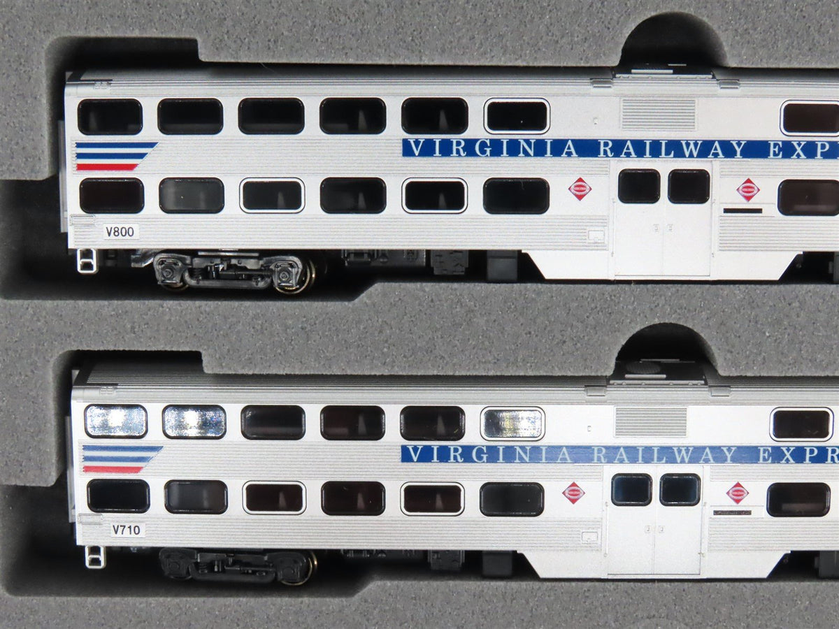 N Scale KATO 106-0034 VRE Virginia F40PH Diesel Commuter Train Starter Set