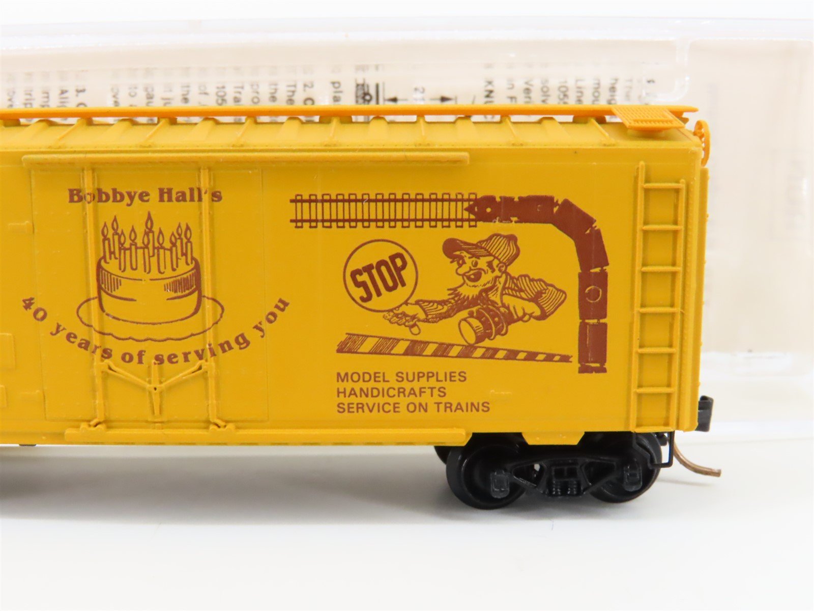 N Kadee Micro-Trains MTL Special Run Bobbye Hall's Hobby House 40 Years Box Car