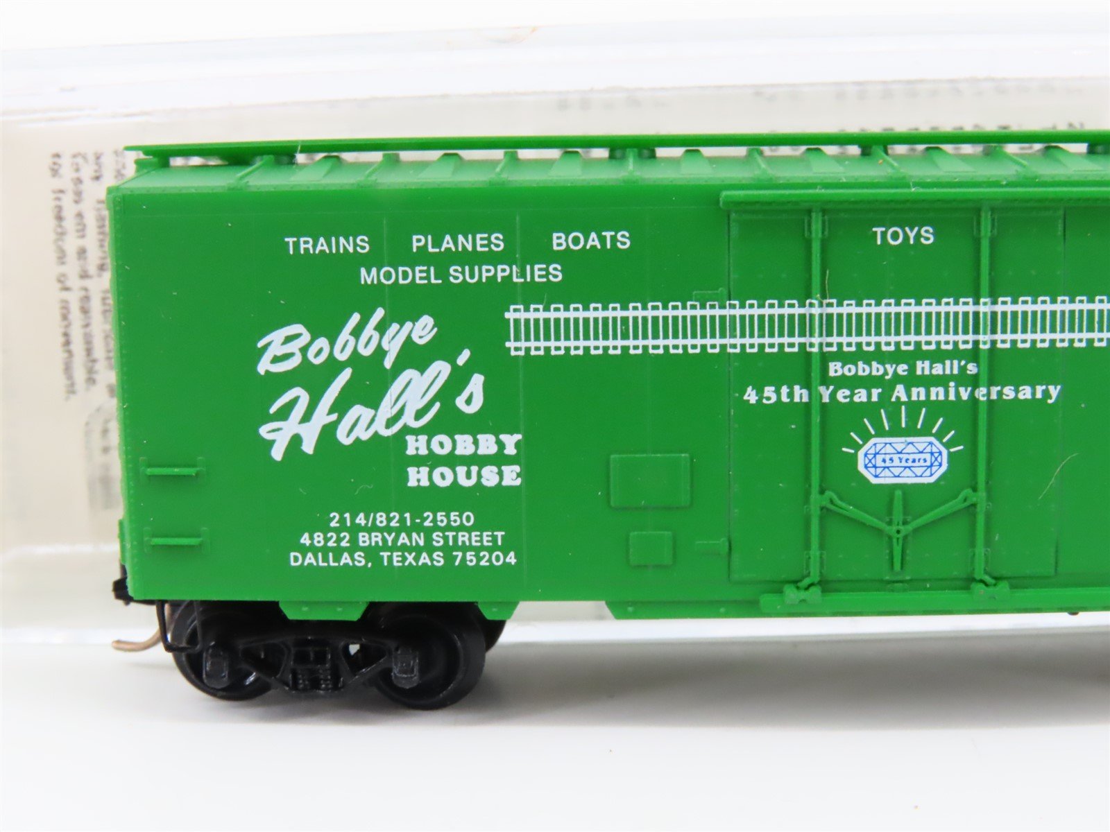 N Kadee Micro-Trains MTL Special Run Bobbye Hall's Hobby House 45 Years Box Car