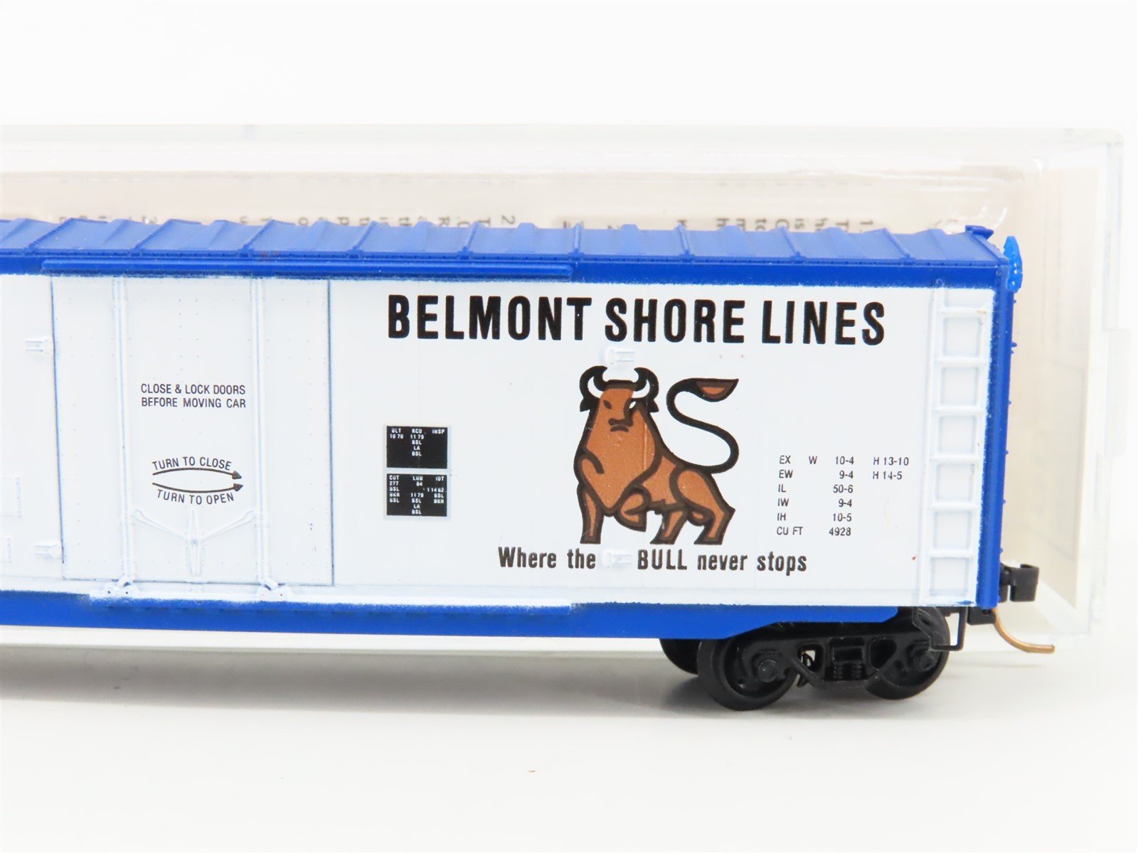 N Kadee Micro-Trains MTL Special Run BSL Route of the Roaring Bull Boxcar 104256