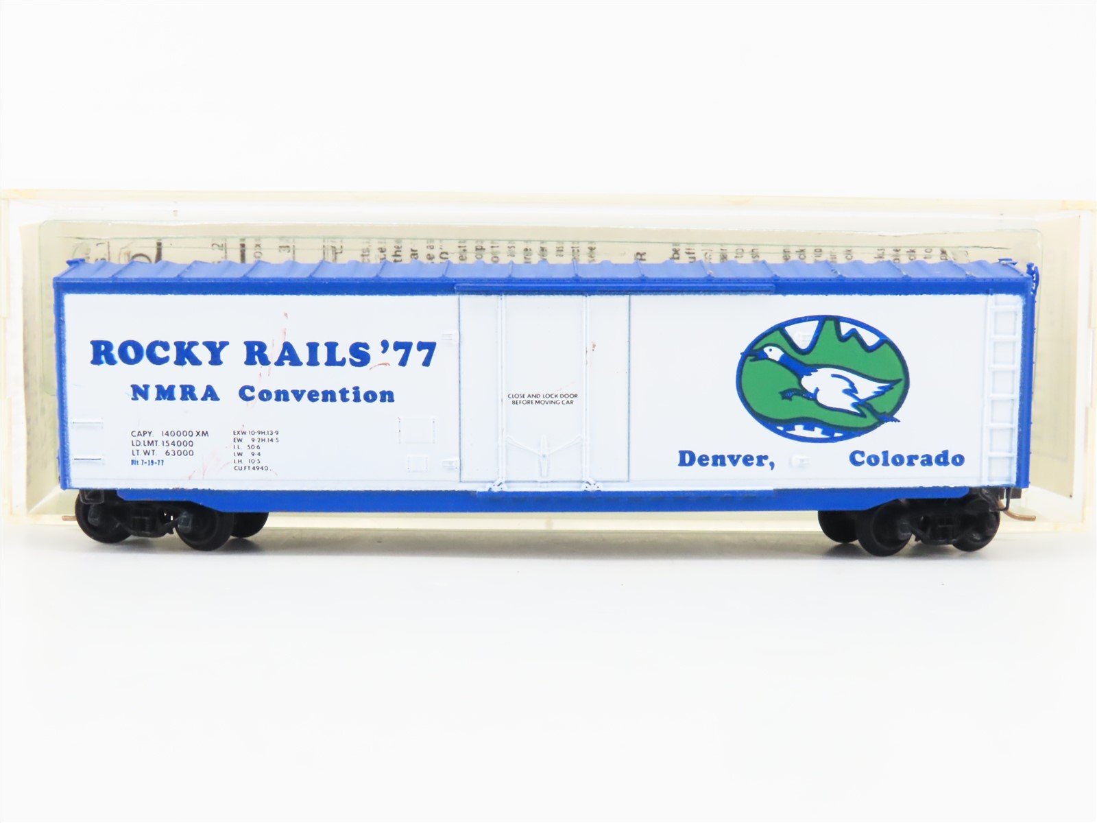 N Kadee Micro-Trains MTL Special Run NMRA Denver Rocky Rail's '77 50' Boxcar