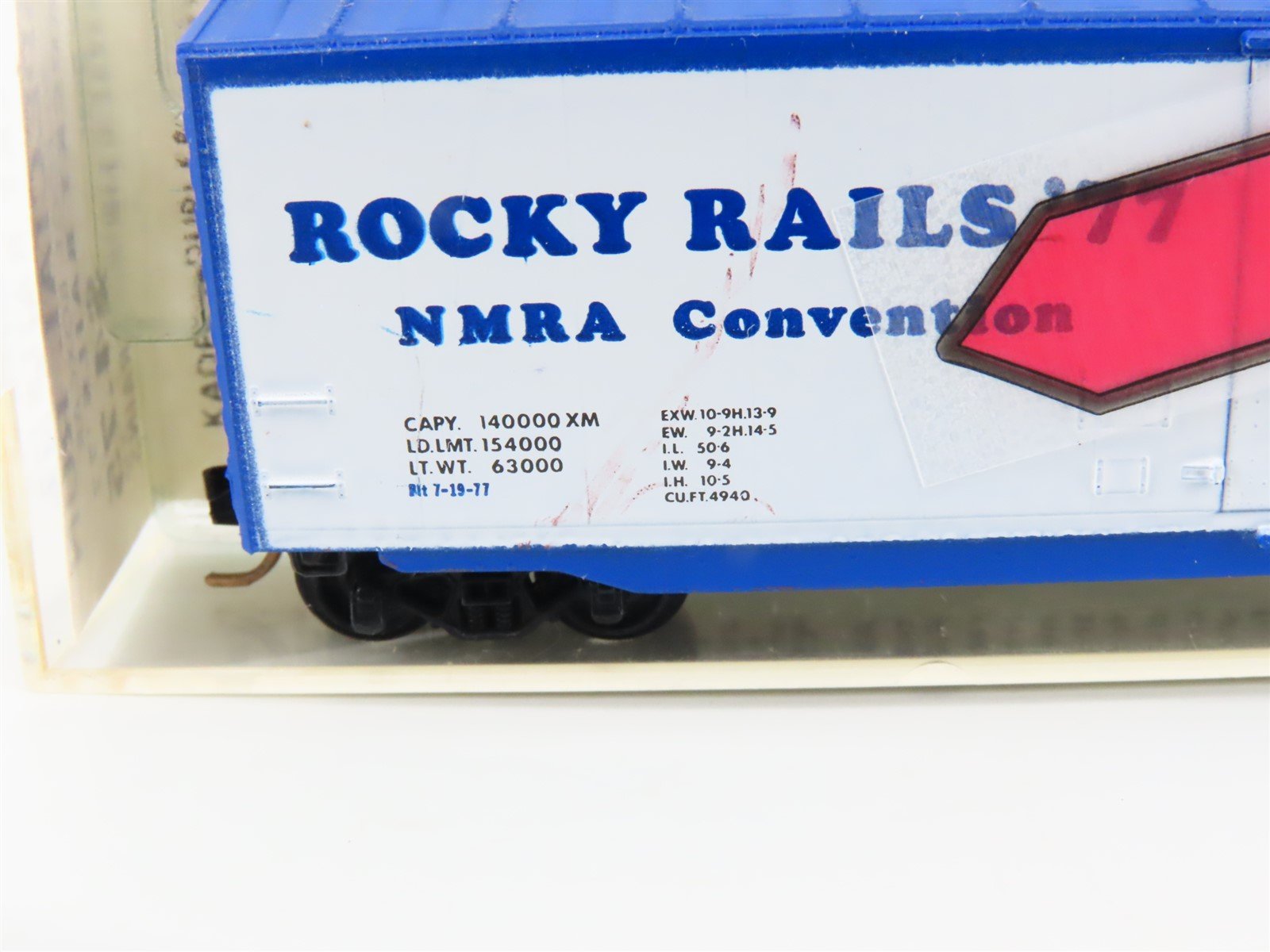 N Kadee Micro-Trains MTL Special Run NMRA Denver Rocky Rail's '77 50' Boxcar