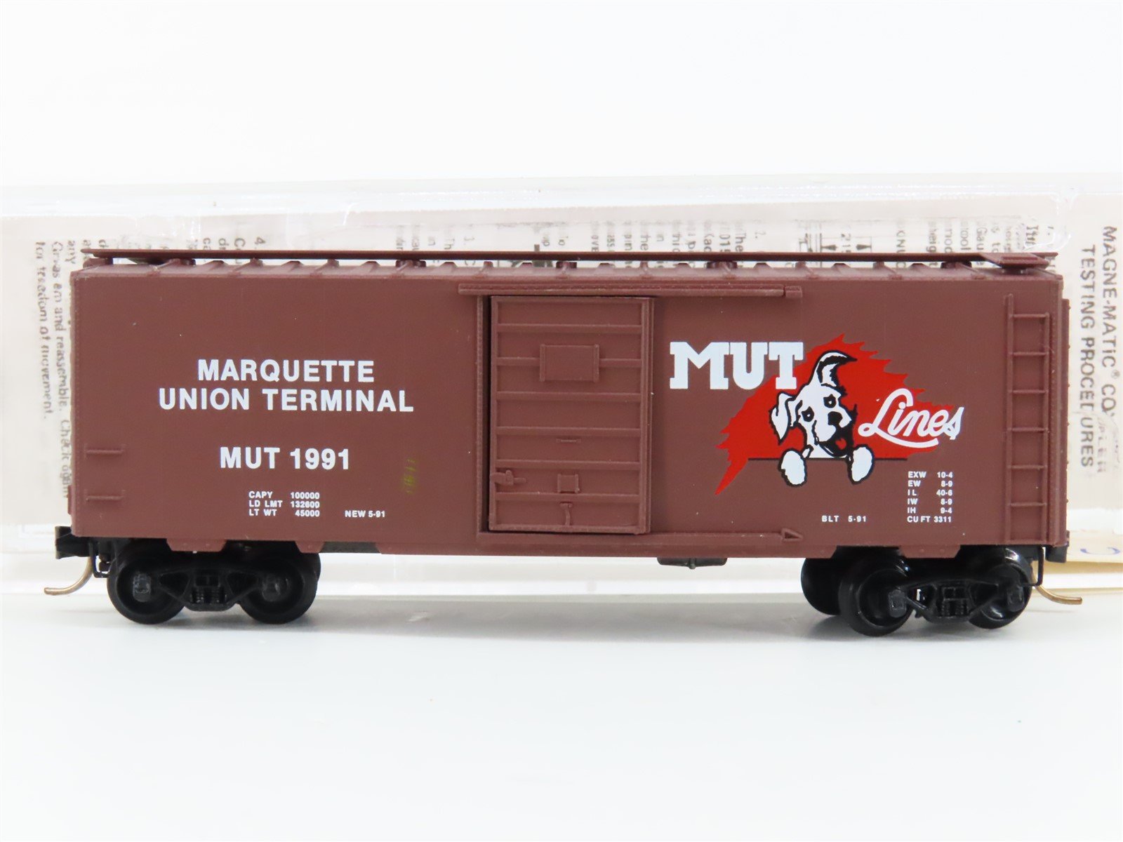 N Kadee Micro-Trains MTL Special Run MUT Marquette Union Terminal Boxcar 1991