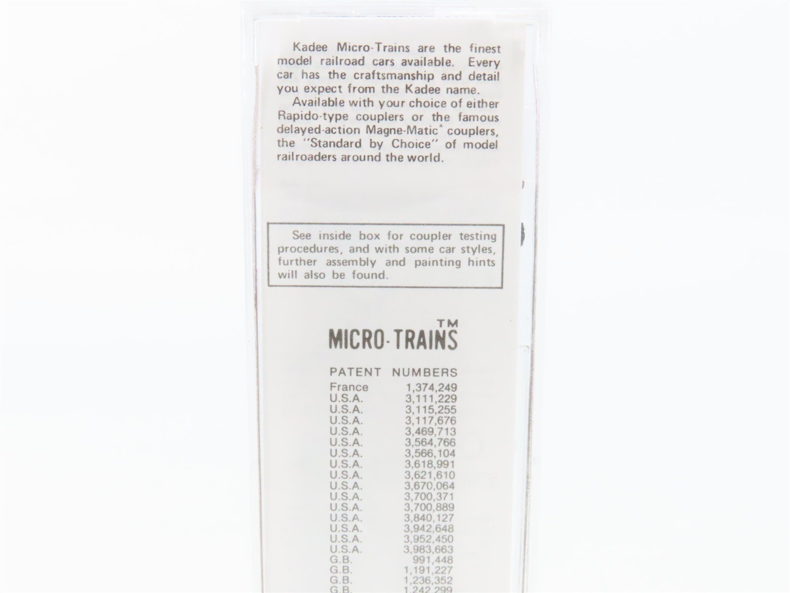 N Kadee Micro-Trains MTL Special Run MUT Marquette Union Terminal Boxcar 1991