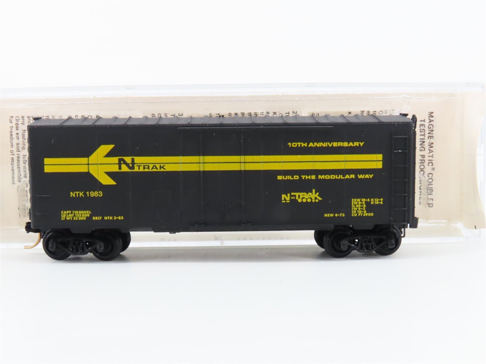 N Scale Micro-Trains MTL Special Run NTK NTrak 10th Anniversary 40' Boxcar #1983