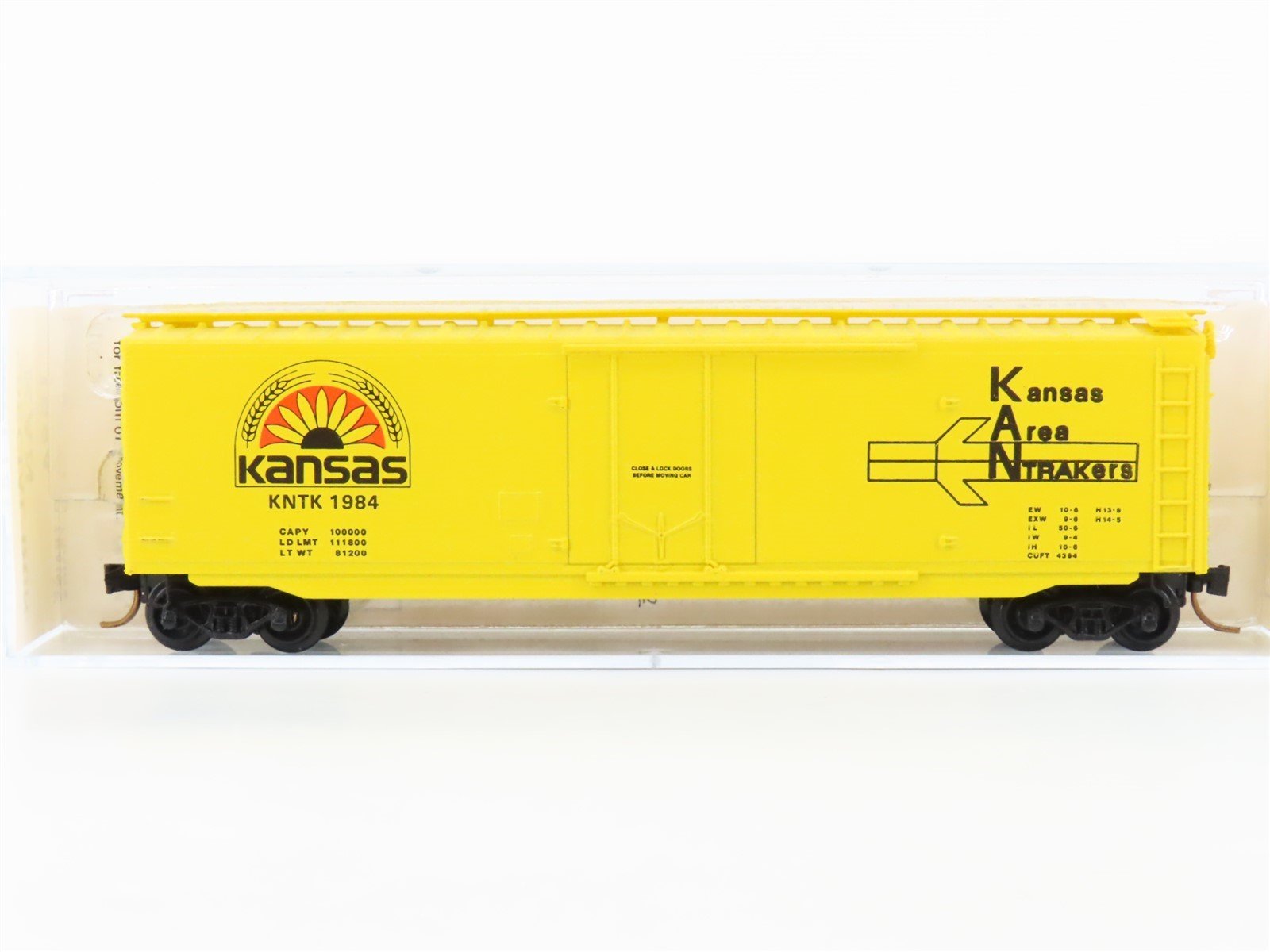 N Kadee Micro-Trains MTL Special Run KNTK NTRAK Kansas N Trakers Boxcar 1984