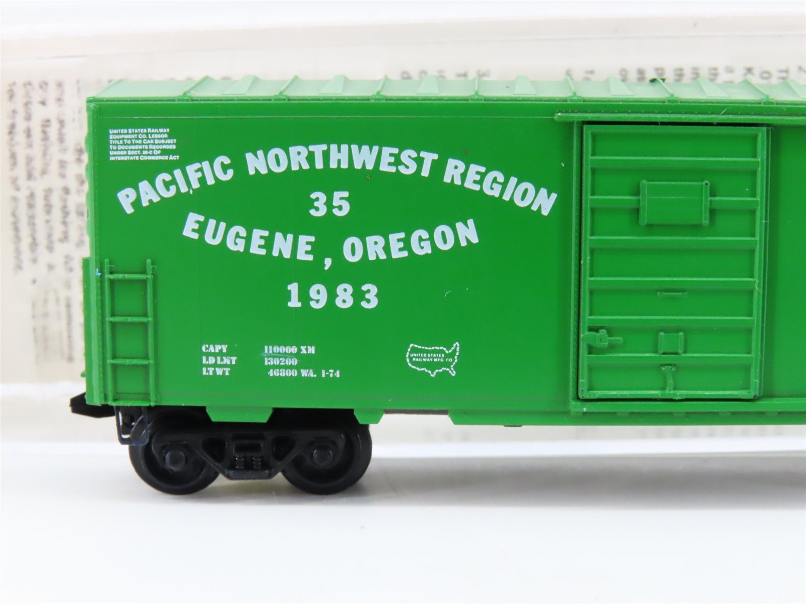 N Kadee Micro-Trains MTL Special Run NMRA PNR 35 Eugene Oregon Boxcar 1983
