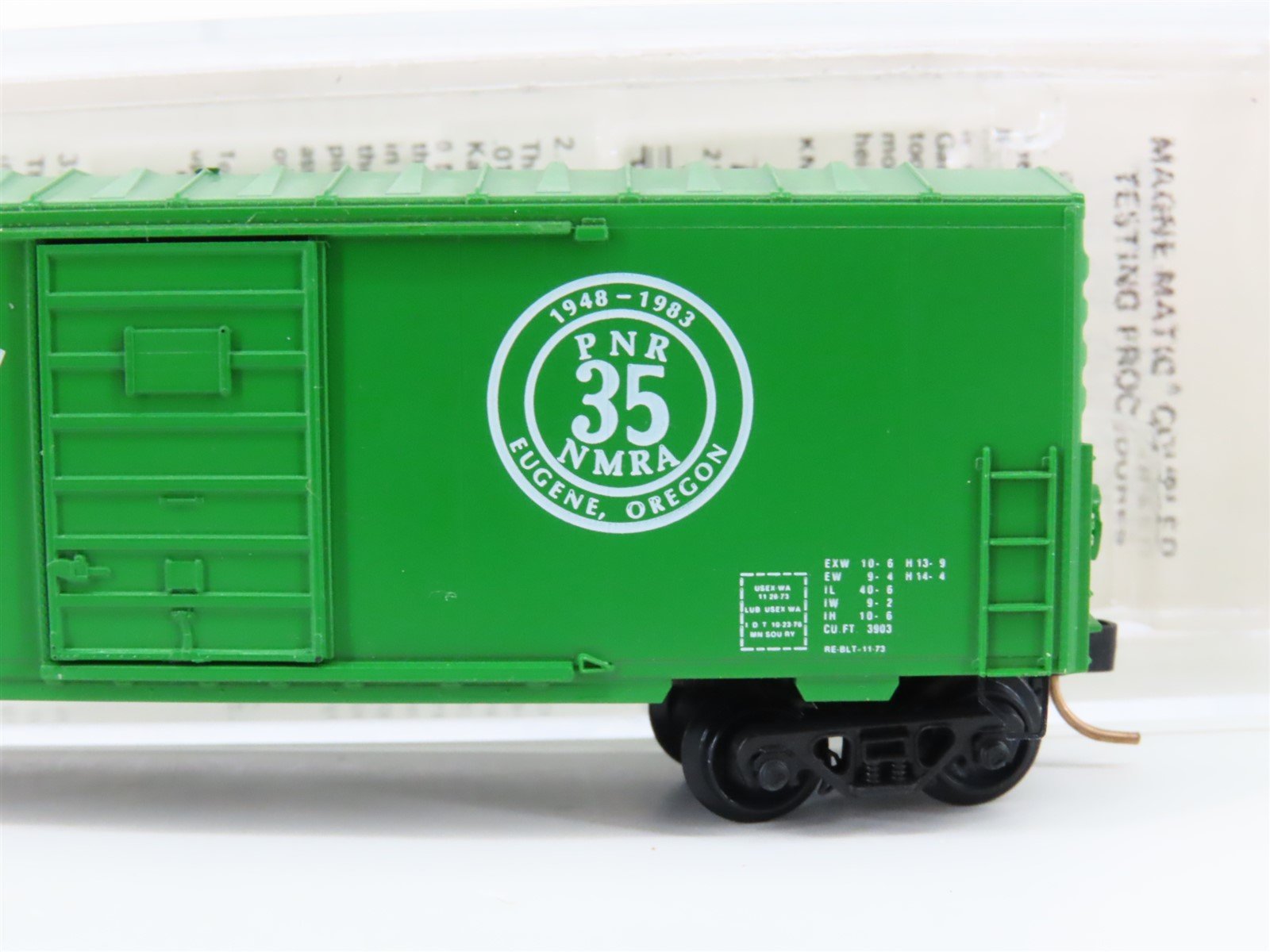 N Kadee Micro-Trains MTL Special Run NMRA PNR 35 Eugene Oregon Boxcar 1983