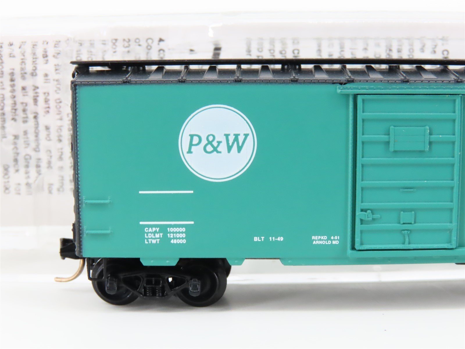 N Scale Kadee Micro-Trains MTL Special Run P&W Potomac and Western Boxcar No #