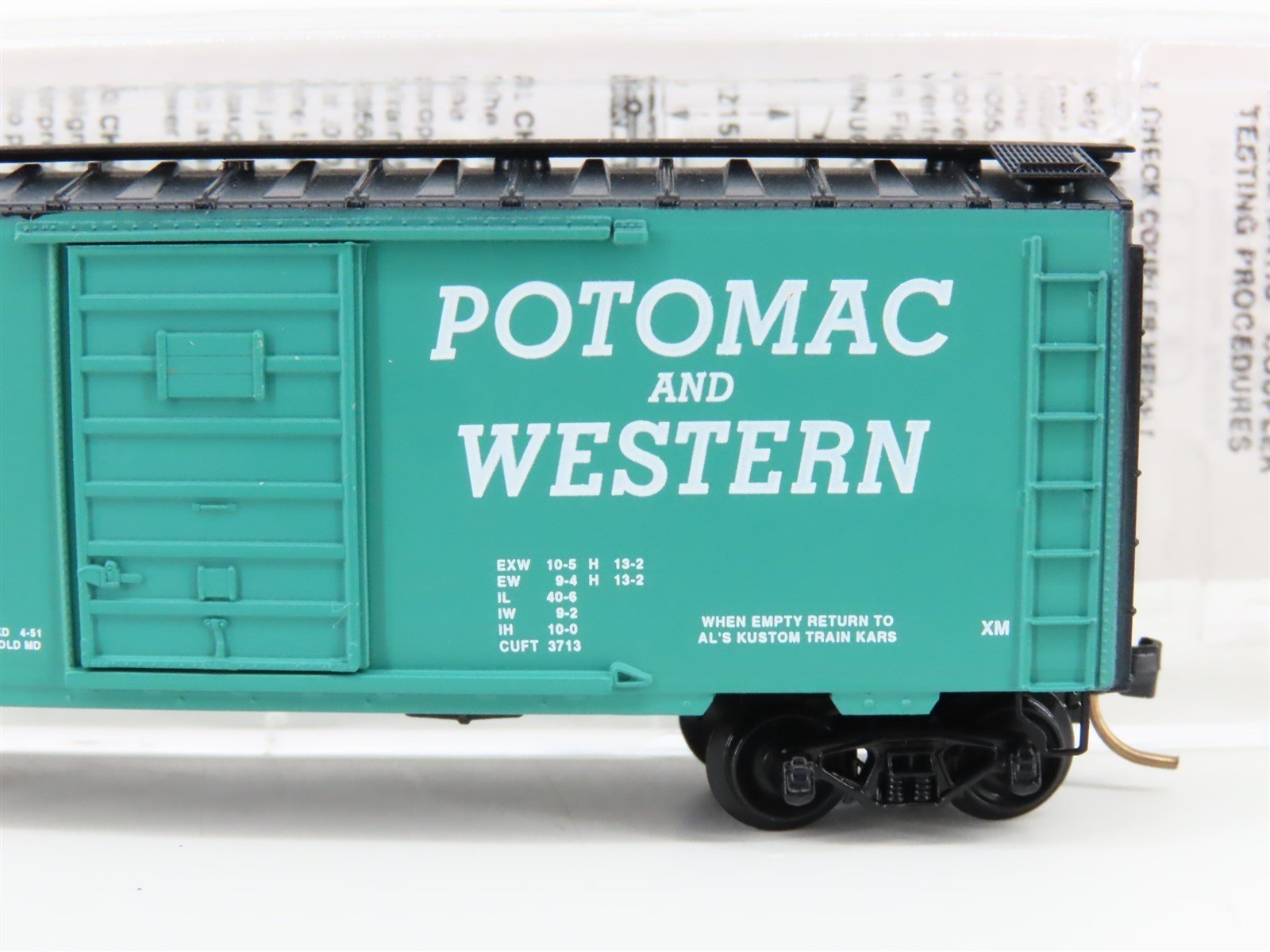 N Scale Kadee Micro-Trains MTL Special Run P&W Potomac and Western Boxcar No #
