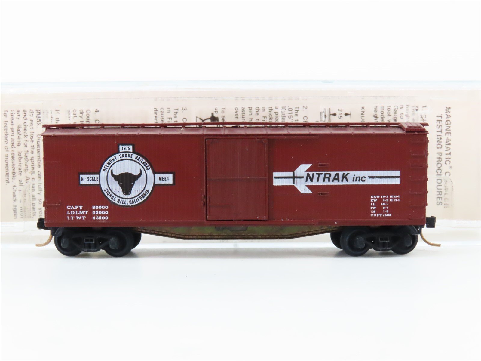 N Kadee Micro-Trains MTL Special Run NTRAK 1975 BSR Belmont Shore Rail Boxcar