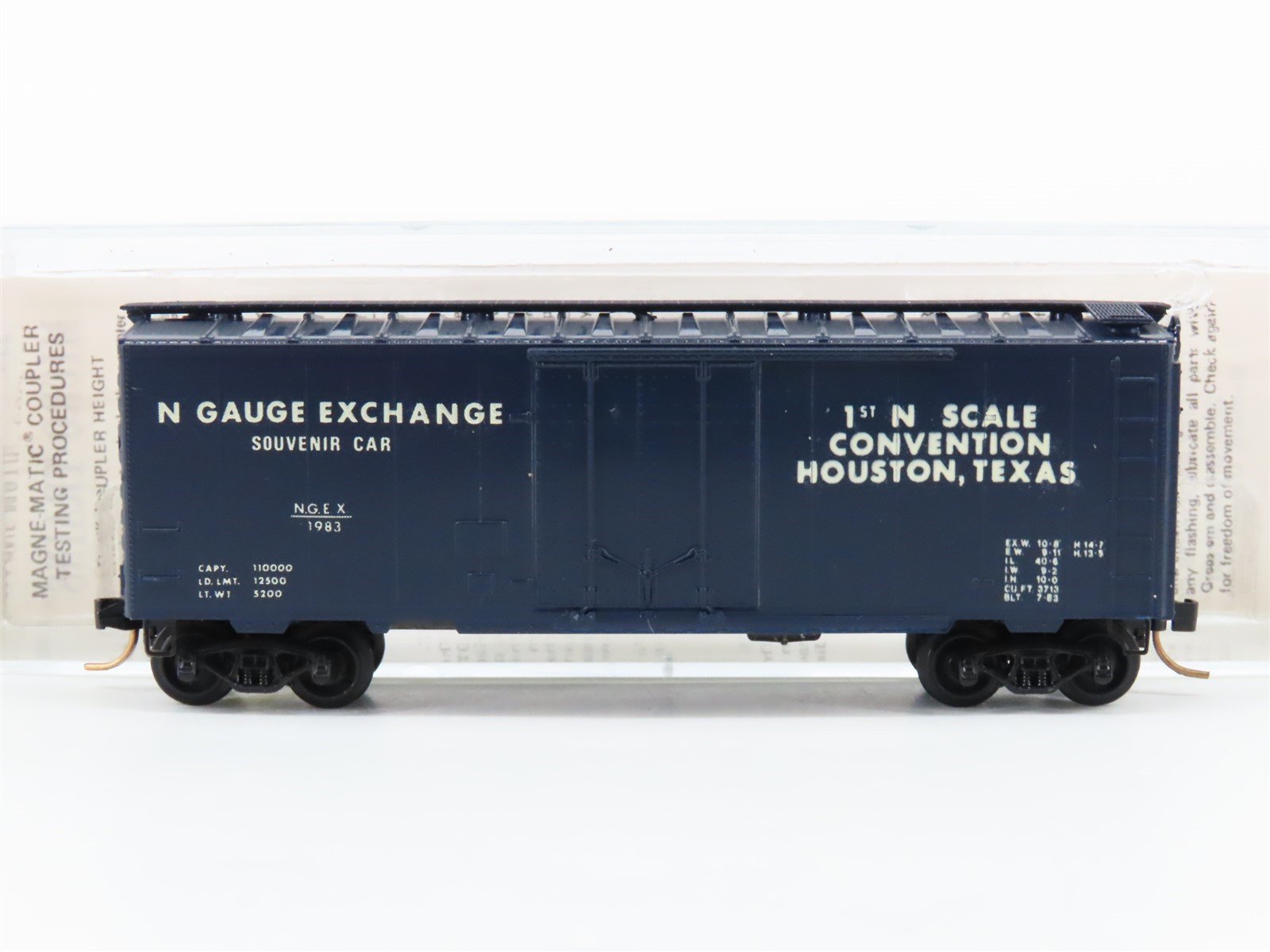 N Kadee Micro-Trains MTL NGE Special Run NGEX 1st Convention Houston Boxcar 1983