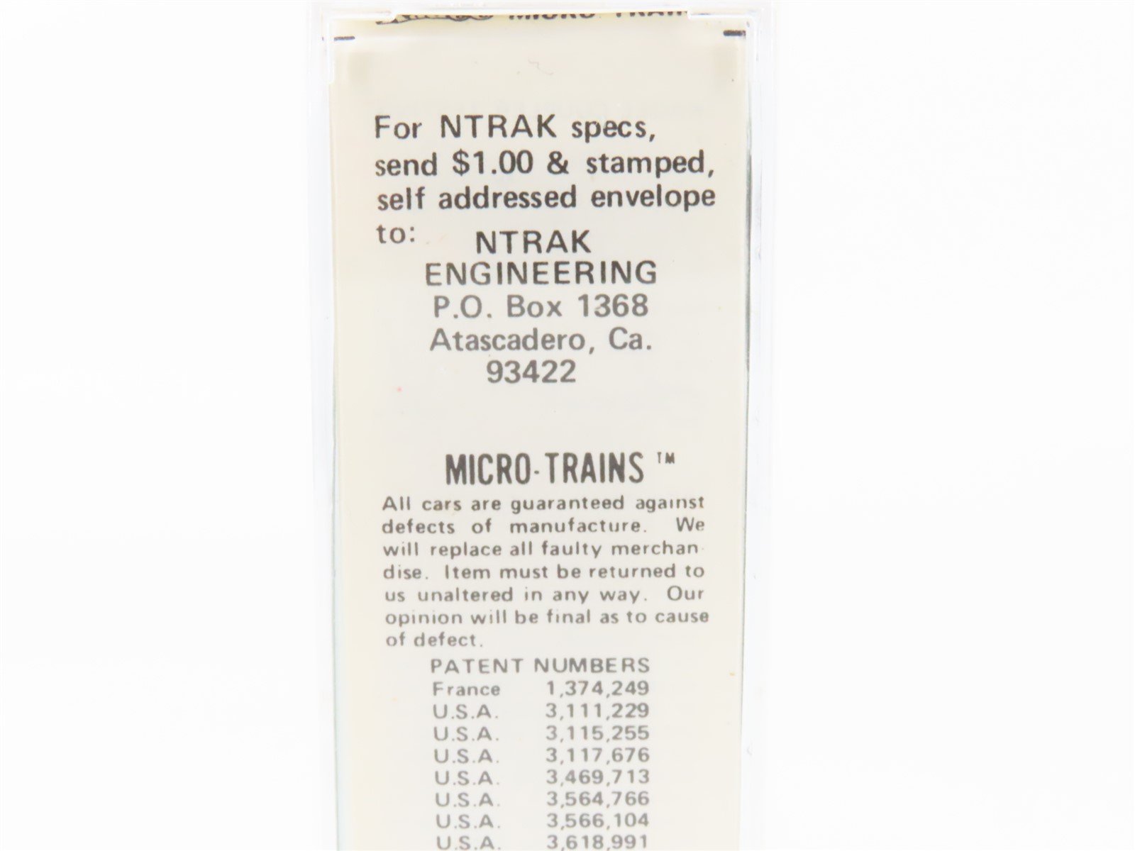 N Kadee Micro-Trains MTL Special Run NTRAK 5th Anniversary Boxcar NTK 1978