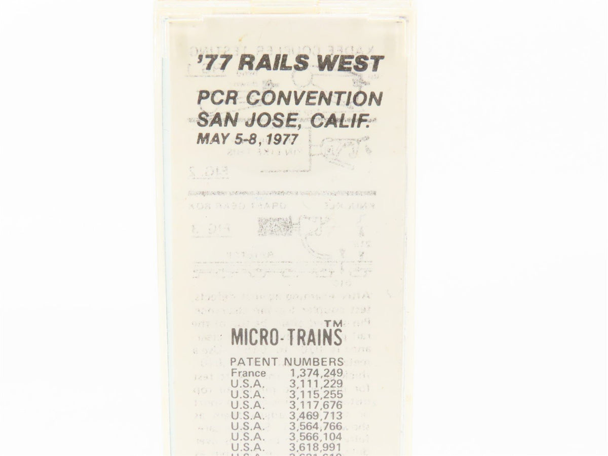 N Scale Kadee Micro-Trains MTL Special Run PCR &#39;77 Rails West San Jose Box Car