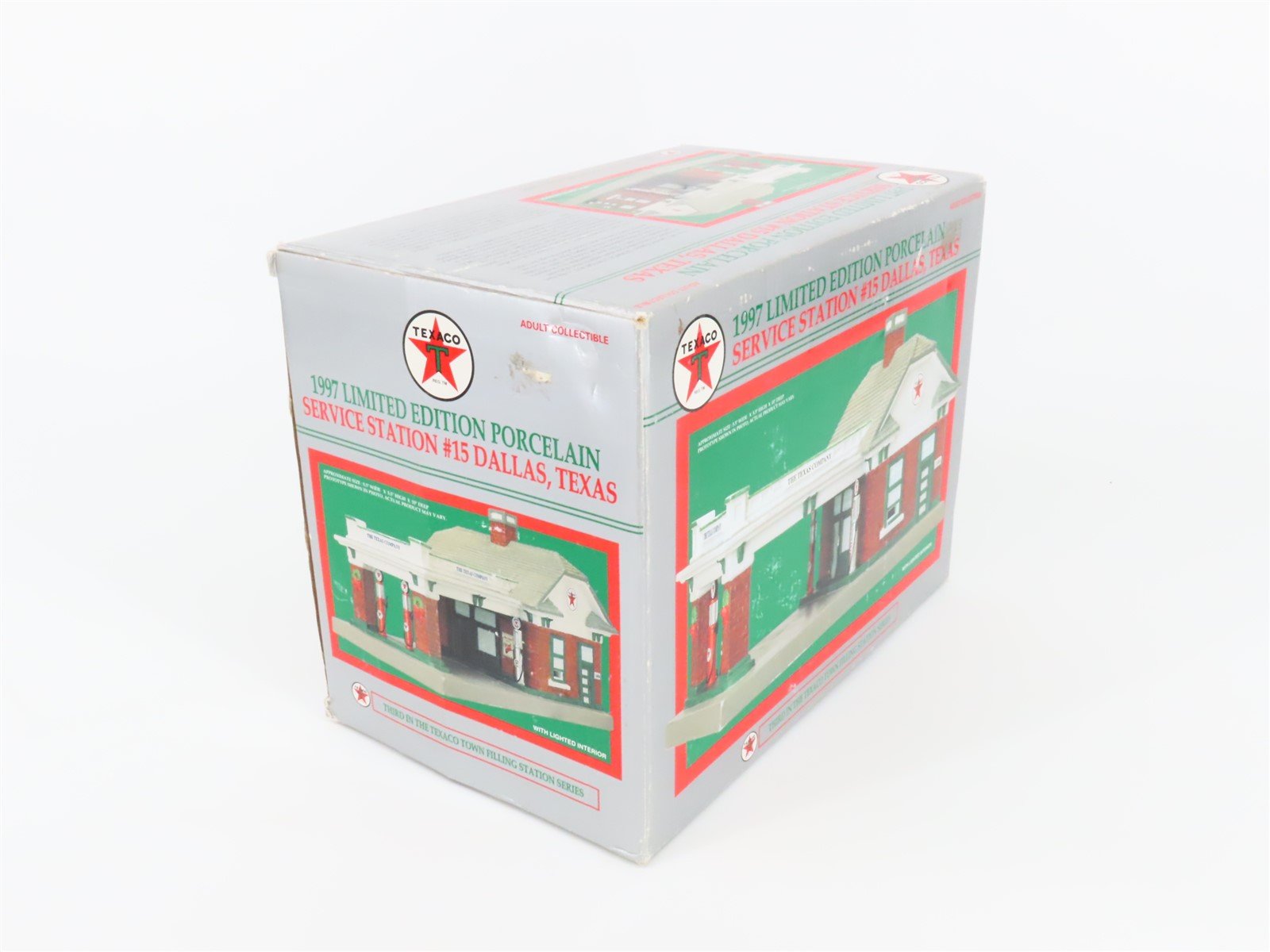 Racing Champions 09492T Texaco 1997 Porcelain Service Station #15 Dallas, Texas