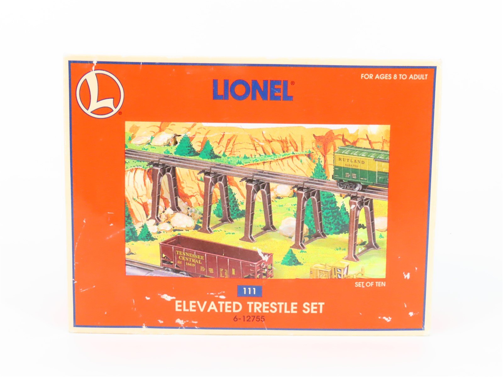O 1/48 Scale Lionel 6-12755 Elevated Trestle Set of 10